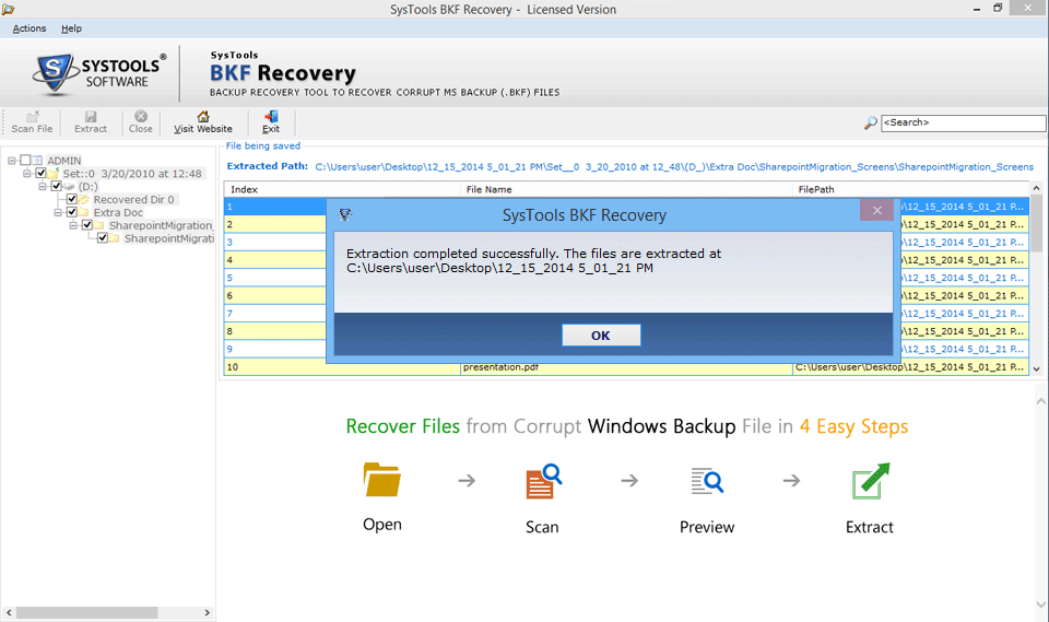 BKF File Recovery