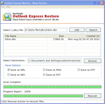 Repair MS Backup File using BKF Extractor Tool